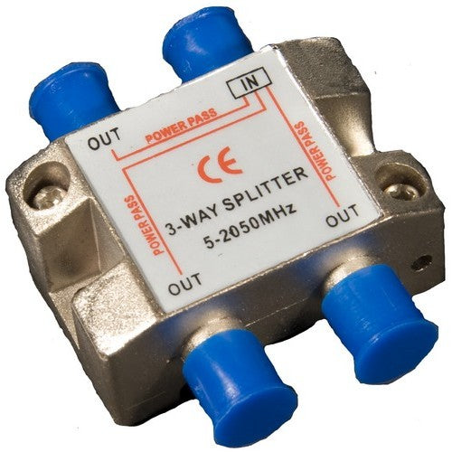 Morris Products 45044 3 Way Satel Splitter 5-2050Mhz