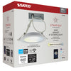 Satco S11261 - 10 Watt - LED Ultra Thin Direct Wire Downlight - 4 Inch - Tunable White - Round - Starfish IOT - 120 Volt - 650 Lumens