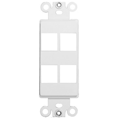 Morris Products 88118 4 Port Decorative Frame-White