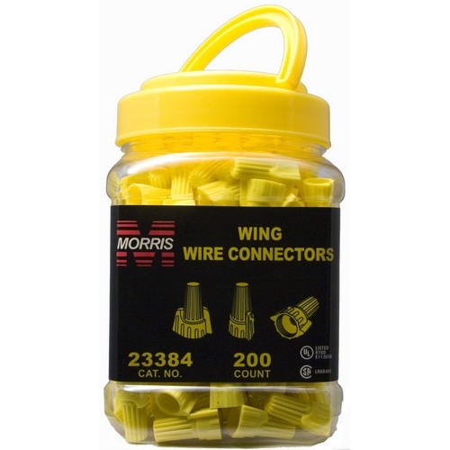 Morris Products 23384 Yellow Wing Conector Sm Jar