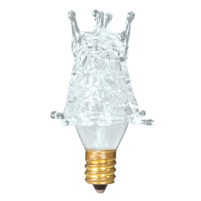 Westinghouse 0374700 7 Watt Incandescent STAR Decorative Glowescent Clear - 2700 Kelvin - Warm White - 45 Lumens - E12-Candelabra Base - 120 Volt - Box