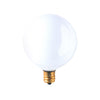 Bulbrite 310125 25 Watt G16 Incandescent White 1/2 Globe