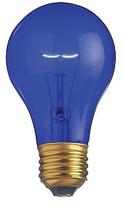 Satco S6082 Incandescent A19 Blue