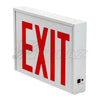 Topaz ES/LED/RW/B-NYC - LED Exit Sign - Red Letters -  2.5 Watt - 20 Gauge Steel White Housing - Battery Backup - NYC Approved - 120/277 Volt