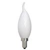 BULBRITE 776860 3.6 Watt CA10 Filament - E12 Candelabra Base - 2700 Kelvin Warm White - 300 Lumens - Milky - 120 Volt