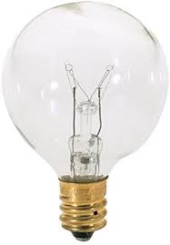 Bulbrite 301010 10 Watt G12 Incandescent Globe - Clear - E12 Candelabra Base