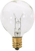 Bulbrite 301010 10 Watt G12 Incandescent Globe - Clear - E12 Candelabra Base